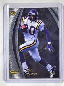 lot 258 image: Cris Carter Foil Edge 98 Numbered 25053000