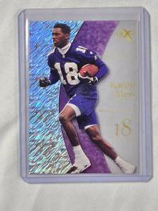 lot 265 image: Randy Moss 1998 Skybox eX No. 55