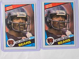 lot 271 image: Lot of 2 Walter Payton 1984 Topps No. 228