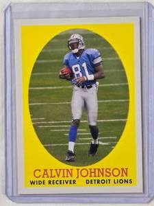 lot 270 image: Calvin Johnson 2000 Topps Rookie SP Insert No. 8 of 22