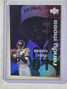 lot 273 image: Randy Moss Rookie 1998 Upper Deck Foil Checklist No. 150