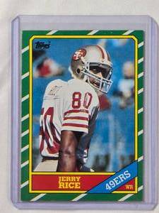 lot 277 image: Jerry Rice Rookie 1996 Topps No. 161