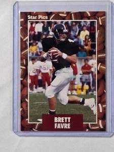 lot 279 image: Brett Favre Rookie 1991 Star Pics No. 65