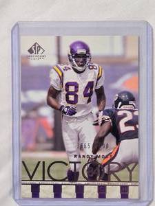 lot 280 image: Randy Moss 2002 Upper Deck SP Legendary Cuts No. 95, Numbered 18652500