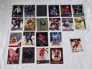 lot 295 image: Lot of 21 Hockey Cards includes Stars Like Alex Ovechkin, Steve Yzerman, Martin Brodeur, Mike Modano