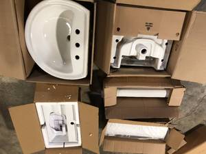 Lot of Assorted Sinks and Plumbing Items Various Models and Conditions Customer Returns See Pictures