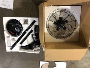 Bella Depot 52 Industrial Farmhouse Ceiling Fan with Light and Remote Pull Chain, Black Vintage Rustic Chandelier Ceiling Fan for Living Room Customer Returns See Pictures