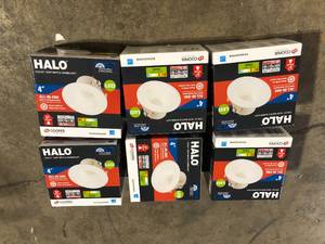 Lot of Halo Recessed Ceiling Light Retrofit Trim LED Module, 4inch Customer Returns See Pictures