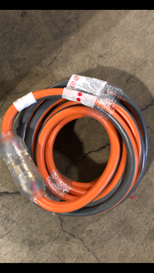 RIDGID 25 ft. 104 Heavy Duty Outdoor L14-30 Amp Generator Extension Cord with Lighted End, OrangeGrey Customer Returns See Pictures