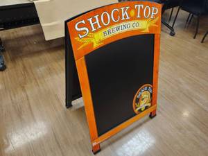 lot 61 image: Shock Top Sandwich Board A-Frame Si...