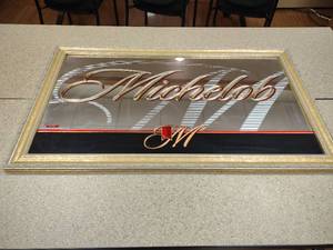 lot 64 image: Michelob Mirror, 40x24, New...