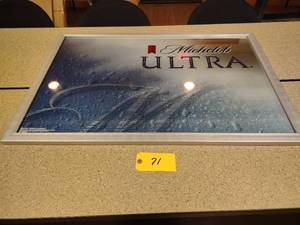 lot 71 image: Michelob Ultra Sign, 39x27, New...