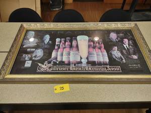 lot 75 image: Budweiser Generational Mirror, 54x3...