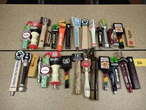 lot 86 image: Approx. (30) Assorted Tap Handles...