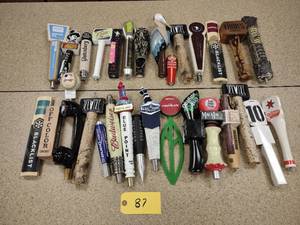 lot 87 image: Approx. (30) Assorted Tap Handles...