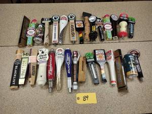 lot 89 image: Approx. (30) Assorted Tap Handles...