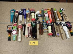 lot 90 image: Approx. (30) Assorted Tap Handles...