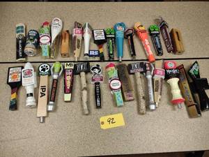lot 92 image: Approx. (30) Assorted Tap Handles...