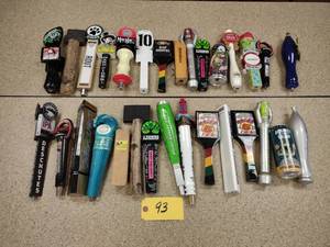 lot 93 image: Approx. (30) Assorted Tap Handles...