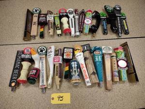 lot 95 image: Approx. (30) Assorted Tap Handles...