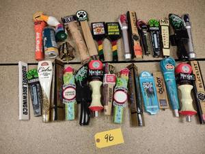 lot 96 image: Approx. (30) Assorted Tap Handles...