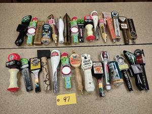 lot 97 image: Approx. (30) Assorted Tap Handles...