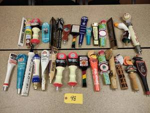 lot 98 image: Approx. (30) Assorted Tap Handles...