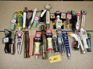 lot 100 image: Approx. (30) Assorted Tap Handles...