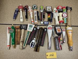 lot 102 image: Approx. (30) Assorted Tap Handles...