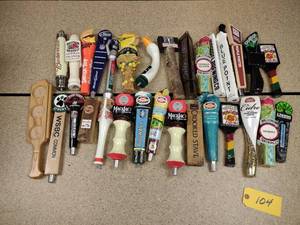 lot 104 image: Approx. (30) Assorted Tap Handles...