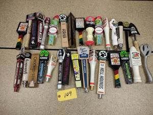 lot 109 image: Approx. (30) Assorted Tap Handles...