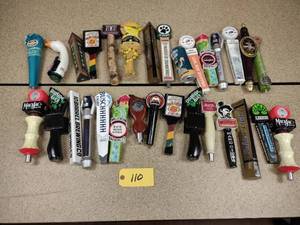 lot 110 image: Approx. (30) Assorted Tap Handles...