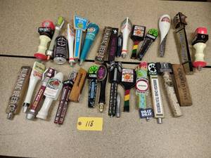 lot 118 image: Approx. (30) Assorted Tap Handles...