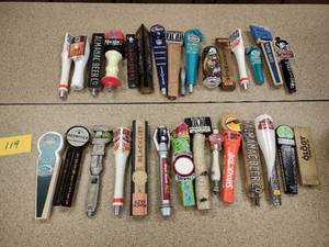lot 119 image: Approx. (30) Assorted Tap Handles...