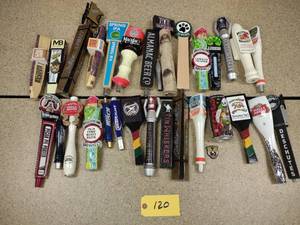 lot 120 image: Approx. (30) Assorted Tap Handles...