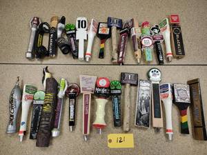 lot 121 image: Approx. (30) Assorted Tap Handles...