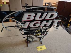 lot 23 image: Bud Light Minnesota Wild Neon Sign, Needs Repair...
