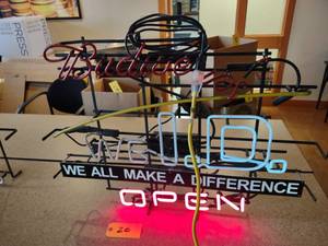 lot 26 image: Bud WE ID Neon Sign, Needs Repair...
