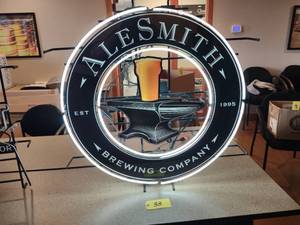 lot 33 image: Ale Smith Neon Sign, Works...