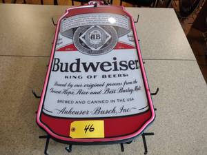 lot 46 image: Budweiser  LED Light, Needs Power S...