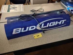 lot 56 image: Bud Light Pool Table Light, No Bulb...
