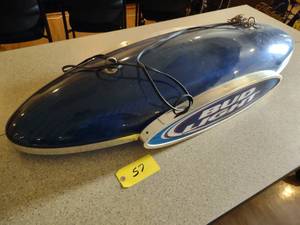 lot 57 image: Bud Light Pool Table Light, No Bulb...
