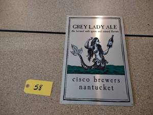 lot 58 image: Grey Lady Ale Aluminum Sign...