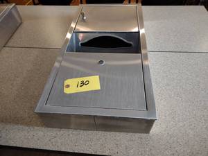 lot 130 image: Stainless Steel Towel Dispenser & W...