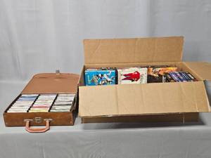 lot 77 image: Lot of Various VHS Movies & Case of Various Cassettes