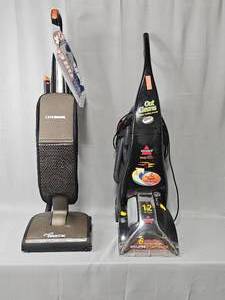 lot 85 image: Oreck Vacuum & Bissell Carpet Cleaner