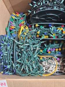 lot 91 image: Large Box of Outdoor Christmas Lights - all untested (box not included)