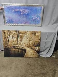 lot 93 image: Two Pieces of Wall Art
