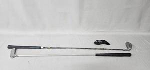lot 10 image: Medicus Dual Hinge 5 Iron (swing trainer) & Unbranded Putter