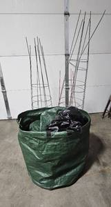 lot 146 image: Four Tomato Support Cages & Gardening Plant (transplant) Bags